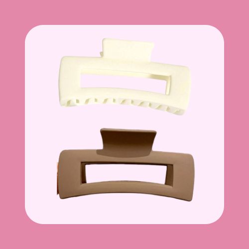 Exemplo de penteado com piranha de cabelo